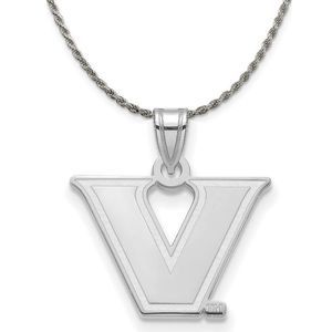 Sterling Silver Vanderbilt U. Large 'V' Star Necklace - 18 Inch